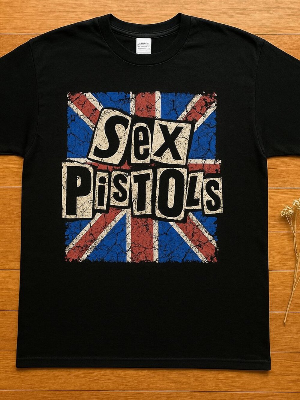 Sex Pistols Graphic T-Shirt | British Punk Rock Band Tee | Union Jack Vintage
